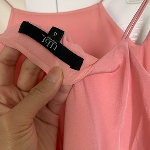 TIBI pink slip dress